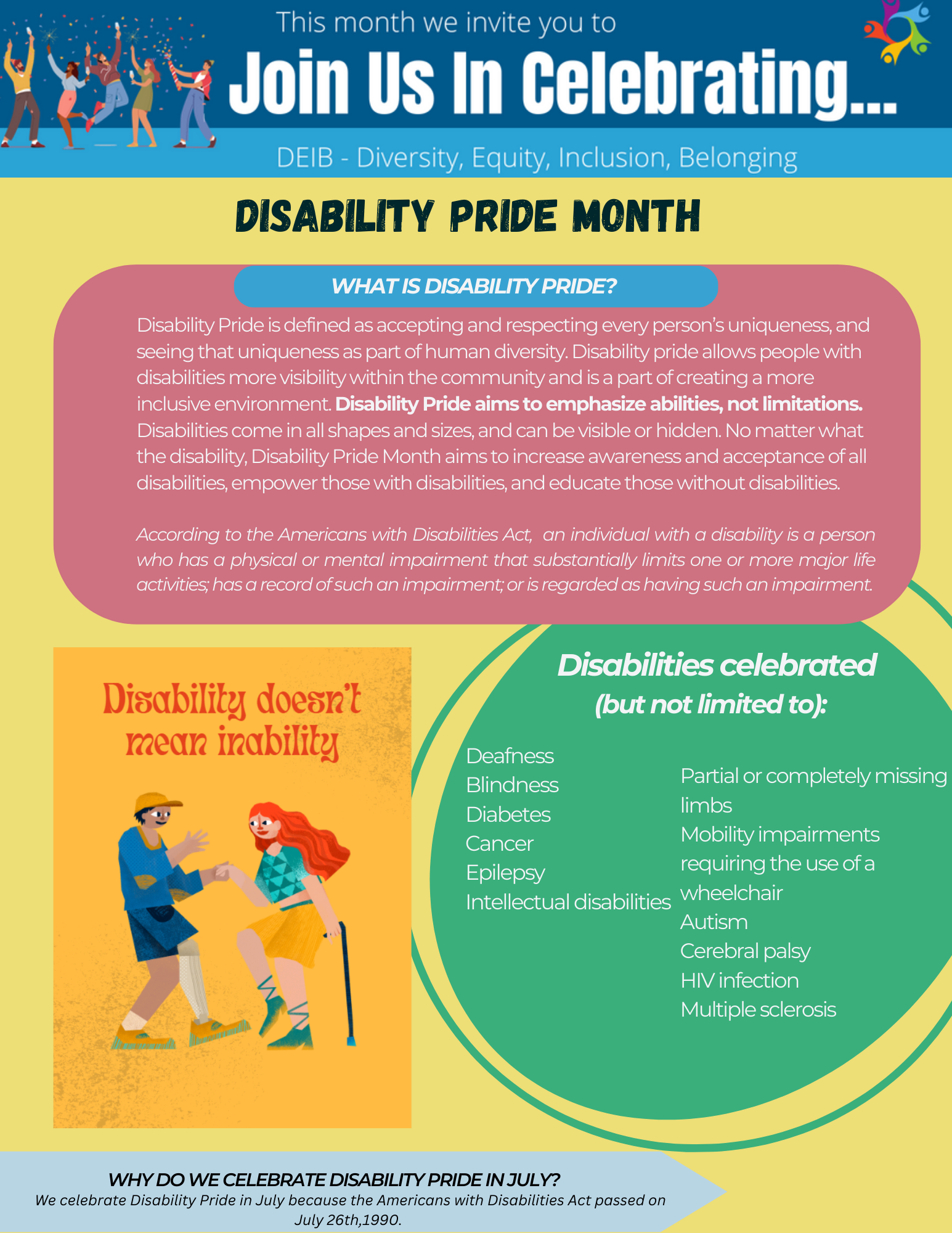 Disability Pride Month Facts